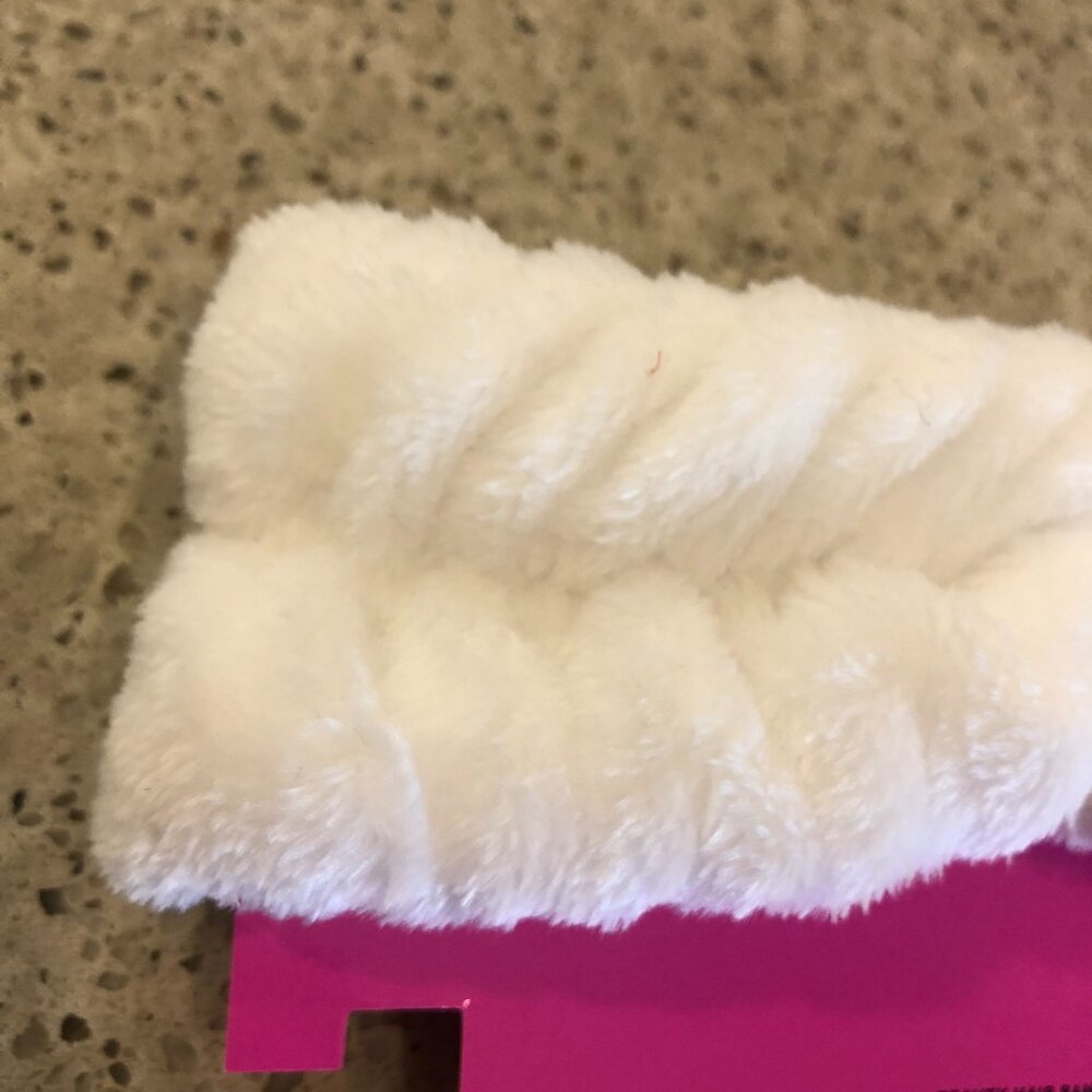 H&M Beauty Hair Band Headband Cute Cat Ear White Spa Facial Skincare Makeup - Picture 8 of 11